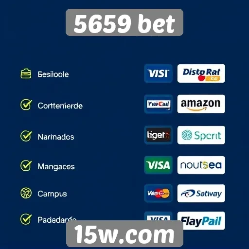 Métodos de pagamento aceitos pela 5659 bet